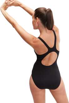 Speedo Damesbadpak Speedo HyperBoom Muscleback in zwartblauw Zwart/blauw