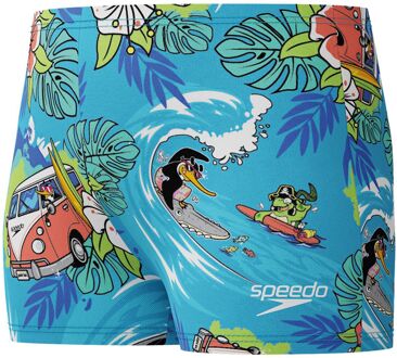 Speedo Digital Allover Aqua Zwemboxer Jongens - 116