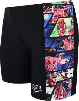 Speedo E10 Marvel Avengers Panel  Zwembroek - Maat 152  - Jongens - zwart/blauw/rood/wit
