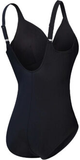 Speedo Eco Cross Knot Shaping 1P Bla Badpak Dames Zwart - 38