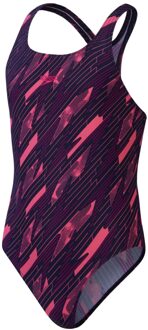 Speedo Eco Medley Logo Medalist Badpak Meisjes 176 Zwart dessin