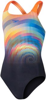 Speedo ECO+ Digital Placement Powerback Badpak Meisjes - 152