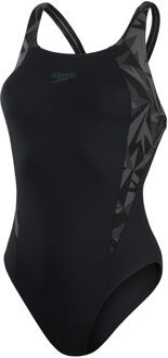 Speedo Eco+ H-Boom Boom Splice Badpak Dames M/38 Zwart