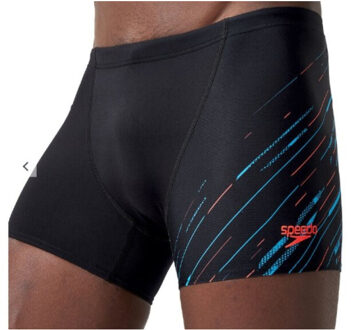 Speedo Eco+ h-boom v-cut aqsh bla/blu 09734-1707 Zwart - L