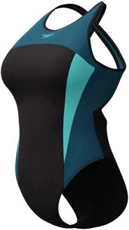 Speedo Eco+ Hi Neck Splice Crossback Badpak Dames - 38