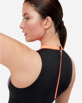 Speedo Eco+ print hydrasuit bla/red 12445-17543 Zwart - 40