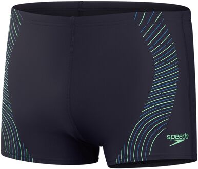Speedo ECO+ Tech Print Zwemboxer Heren navy - groen - blauw - 6 - 90cm