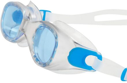 Speedo Futura-klassieke zwembril voor volwassenen van Unisex (Helder/Blauw) Transparant - One Size