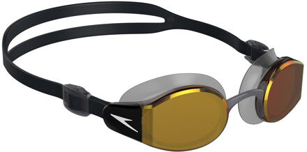 Speedo Heren Mariner Pro Spiegel Zwembril (Zwart/Oranje) - One Size