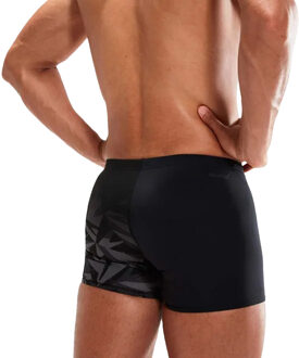 Speedo Heren V-Cut Zwemshort (Zwart/Grijs) - S