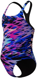 Speedo Hyperboom Allover Print Medalist Badpak Meisjes - 164