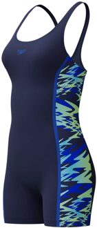 Speedo Hyperboom Splice Muscleback Legsuit Badpak Dames - 38