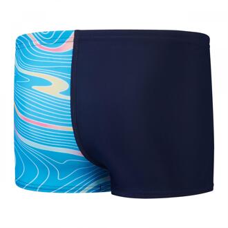 Speedo Jongens V-uitgesneden zwembroek met digitale print (Marine) Navy - 13-14J / 158-164cm