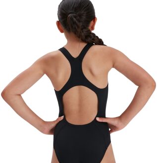 Speedo Meisjes Medalist Eco Endurance+ Eendelig Badpak (Zwart/Wit) - maat 9-10J / 134-140cm