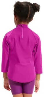 Speedo Meisjes Rash Top met lange mouwen (Paars/Blauw)