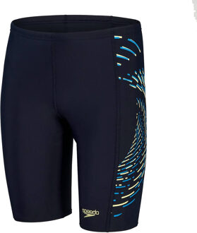 Speedo Plastisol Placement Jammer Zwemboxer Jongens 152 Blauw dessin
