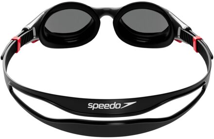 Speedo Uniseks 2.0 Spiegel Biofuse zwembril voor volwassenen (Zwart/Zilver)