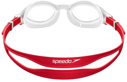 Speedo Uniseks Volwassene 2.0 Biofuse zwembril (Duidelijk/Rood)