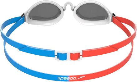 Speedo Unisex Fastskin Speedsocket 2 zwembril voor volwassenen (Blauw/rood) Veelkleurig - One Size