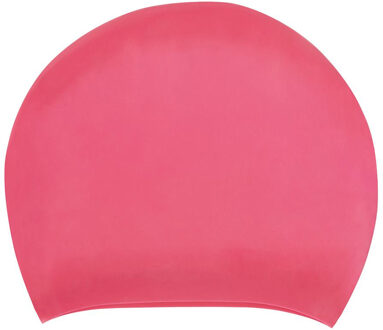 Speedo Unisex Volwassen Lang Haar Siliconen Zwemmutsje (Roze) - One Size