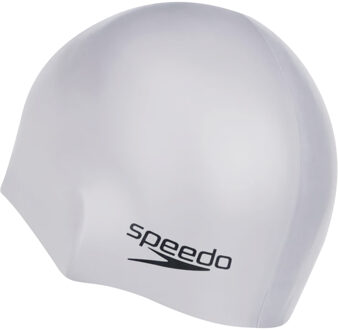 Speedo Unisex Volwassen Siliconen Badmuts (Grijs)
