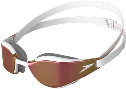 Speedo Unisex volwassene Fastskin Hyper Elite zwembril (Wit/Goud) Wit & Goud