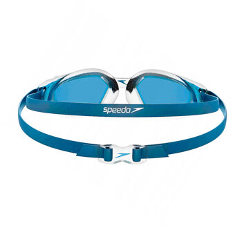 Speedo Unisex zwembril Hydropulse Smoke voor volwassenen (Blauw/zilver) - One Size