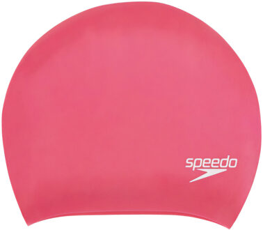 Speedo Unisex Zwemcap Lang Haar Volwassenen (Roze) - One Size