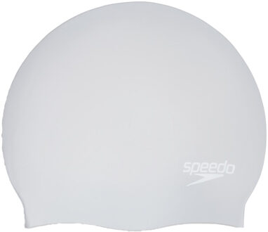 Speedo Unisex Zwemuts Lang Haar voor Volwassenen (Zilver/Wit) Grijs