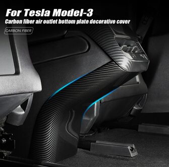 Speedpark Voor Tesla Model 3 Achter Armsteun Doos Abs Koolstofvezel Decoratieve Interieur Auto Accessoires