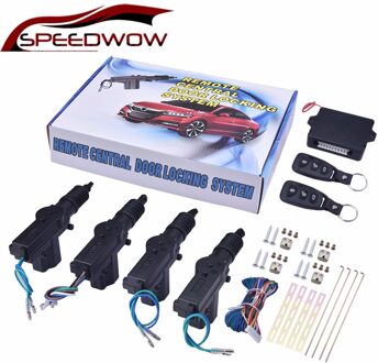 Speedwow 12V Auto Auto Locking Systeem Centrale Vergrendeling Kit Deurslotaandrijving Motor Met Trunk Release Knop