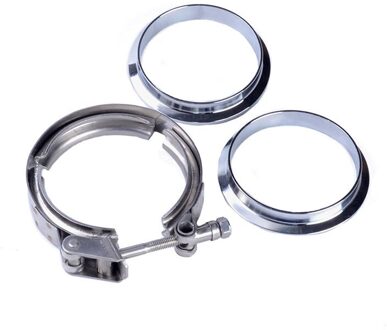SPEEDWOW 3.0 Inch Rvs V-Band Klem Flens Klem Mannelijke Vrouwelijke Flens Voor Turbo Uitlaat Downpipe Motor Onderdelen