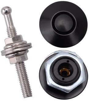 Speedwow 32Mm Aluminium Drukknop Billet Hood Lock Clip Kit Zwart Zilver Rood Blauw Universele Auto Exterieur Accessoires