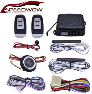 Speedwow Auto Auto Keyless Entry Motor Start Keyless Alarmsysteem Drukknop Remote Starter Stop Anti-Diefstal Auto Accessoires