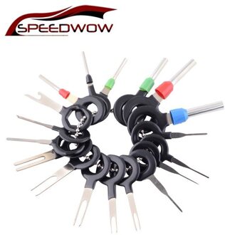 SPEEDWOW Reparatie Tool 18 pcs Terminal Removal Tools Auto Elektrische Bedrading Crimp Connector Pin Extractor Release Kit Voor Auto Plug