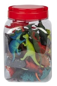 Speelemmer met mini figuurtjes dino's 40 delig