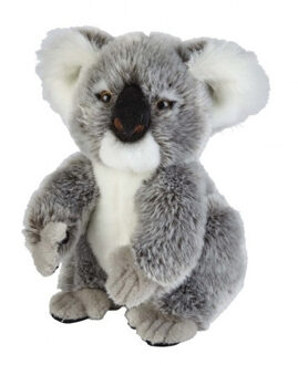 Speelgoed artikelen koala knuffelbeest grijs 28 cm