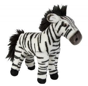 Speelgoed artikelen zebra knuffelbeest bruin 28 cm Multi