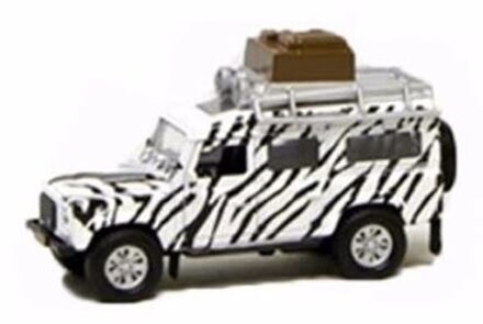 Speelgoed auto witte safari Land Rover 14 x 5 x 8 cm