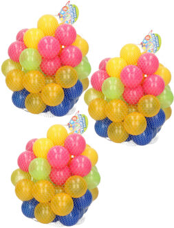 Speelgoed ballenbak ballen - 150x - kunststof - kleurenmix - 6 cm