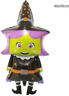 Speelgoed Ballon Cartoon Kleine Heks Uil Vorm Ballon Halloween Kinderen Verjaardagsfeestje Aluminium Folie Ballon Little witch
