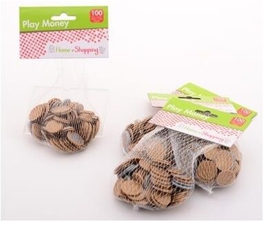 Speelgoed euro munten - 400 stuks - kunststof Multi