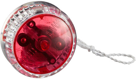 Speelgoed Jojo met LED licht - voor kinderen en volwassenen - rood - kunststof