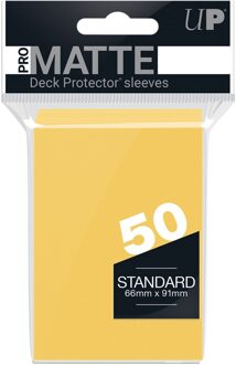 Speelgoed | Kaartspel - Sleeves Pro-Matte Yellow D12