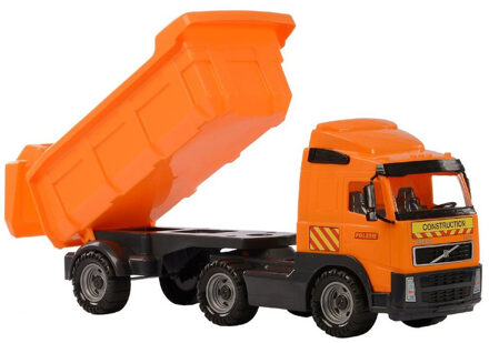 Speelgoed kiepwagen auto - oranje - 59 cm - voor kinderen - truck