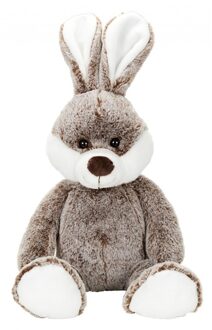 Speelgoed knuffel konijn/haasje bruin 22 cm