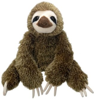 Speelgoed knuffel luiaardje bruin 30 cm