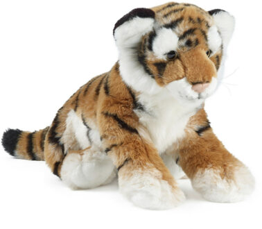 Speelgoed knuffel tijgertje bruin gestreept 35 cm