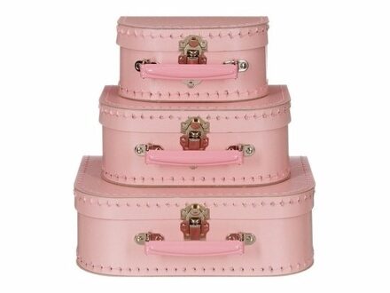 Speelgoed koffertje licht roze 25 cm