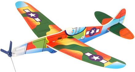 Speelgoed luchtmacht vliegtuigen Airglider - Airacobra - 19 cm
